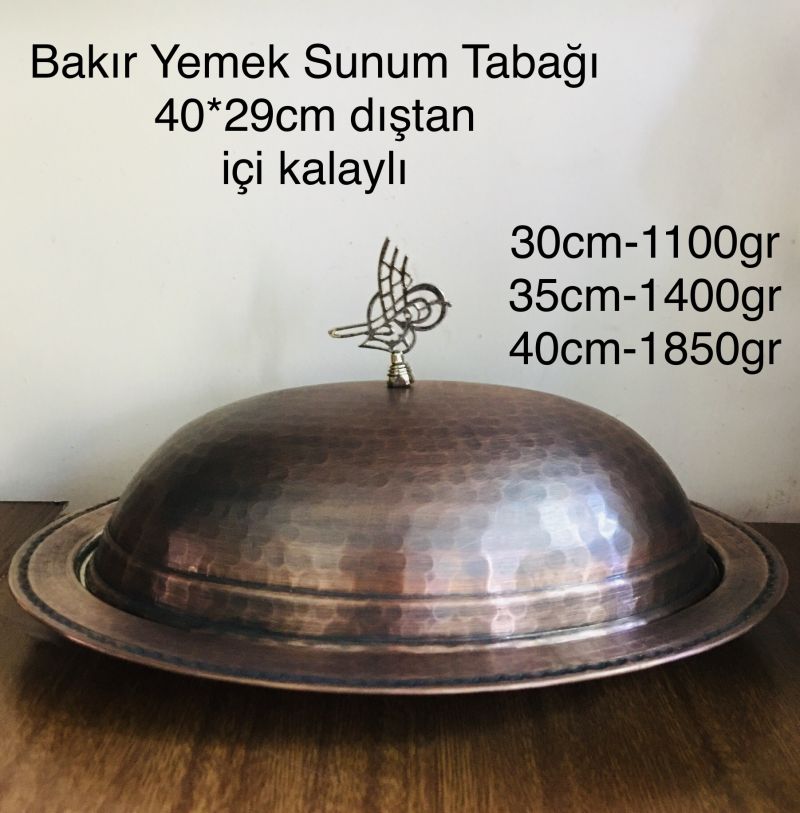 bakır servis tabağı-40cm-23250